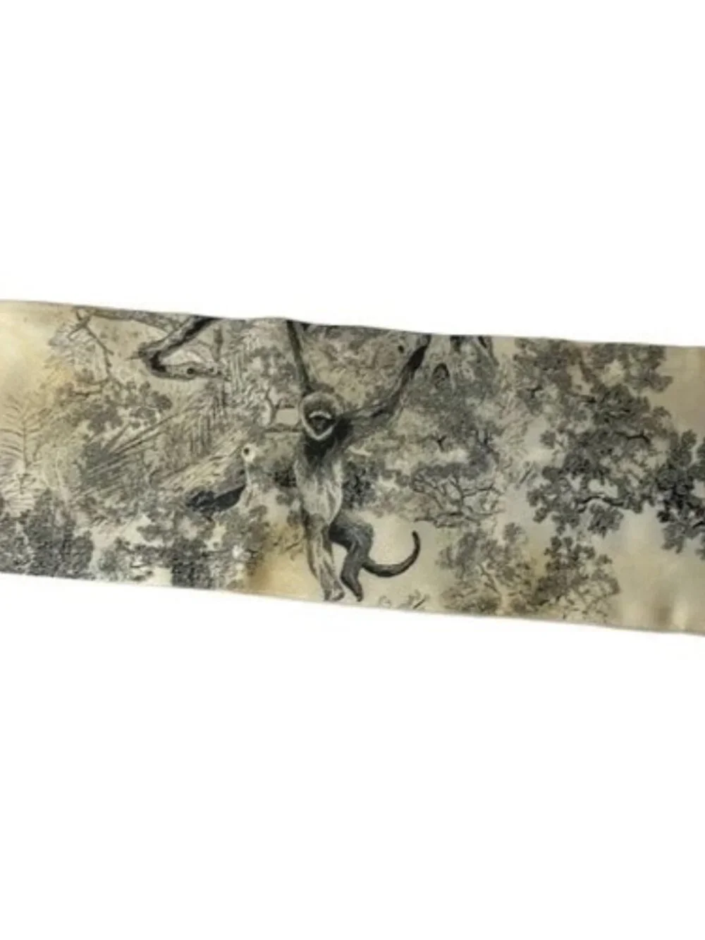 DIOR/ChristianDior White Gray Scarf